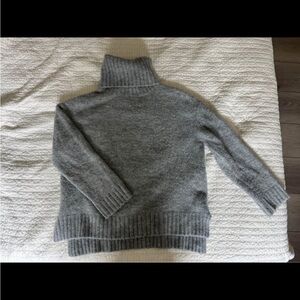 Olivaceous Heather Gray Turtleneck Sweater